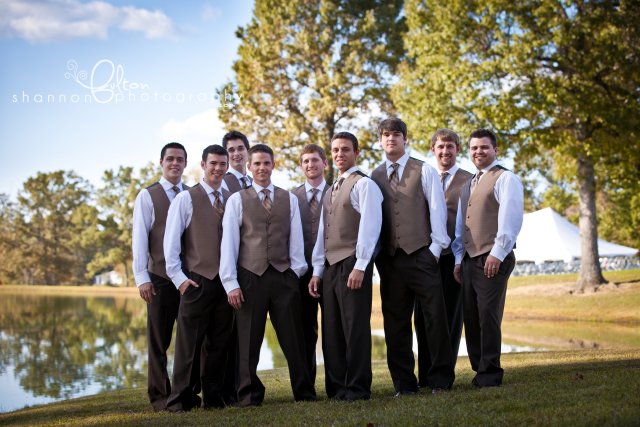 groomsmen, outdoor, reagan tn, nashville area wedding, brown tuxes